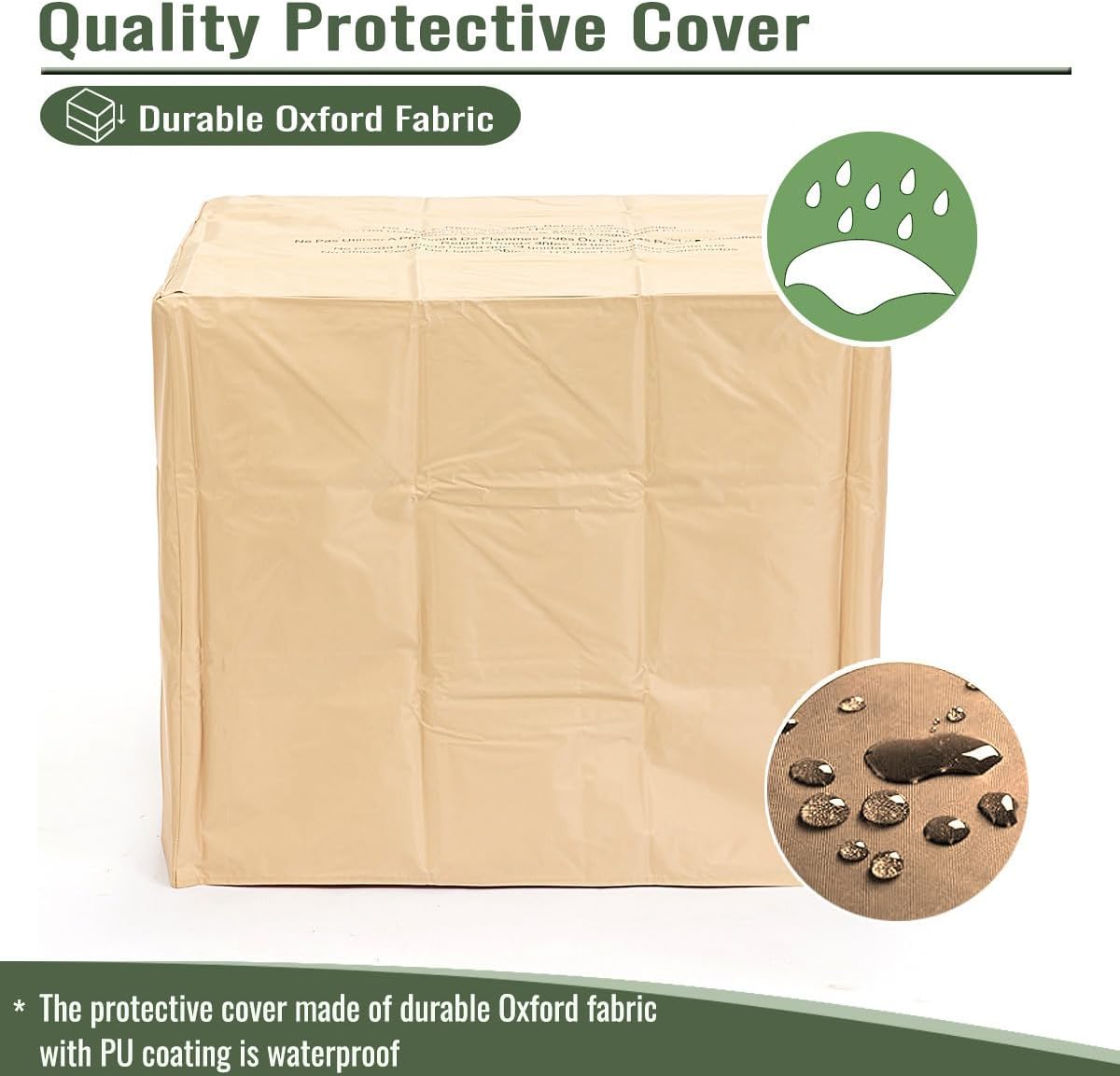 28 Inch Propane Fire Pit Table 50,000 BTU Propane Heater Outdoor with Waterproof Cover Hidden 20lb Tank Storage Alloy Steel Tabletop Fire Pit for Patio Backyard Deck