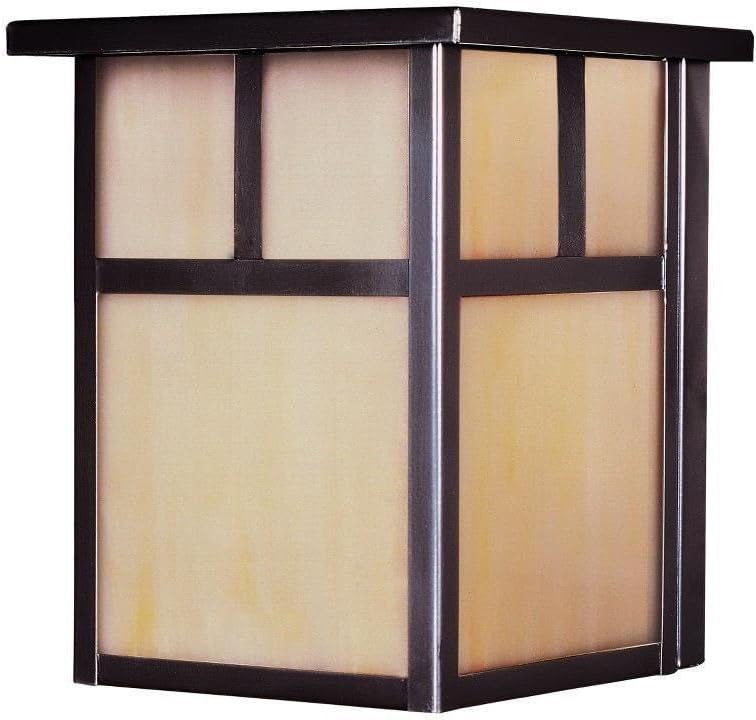 Maxim Coldwater One Light Outdoor Wall Lantern 7.5 Inch Tall with Burnished Finish