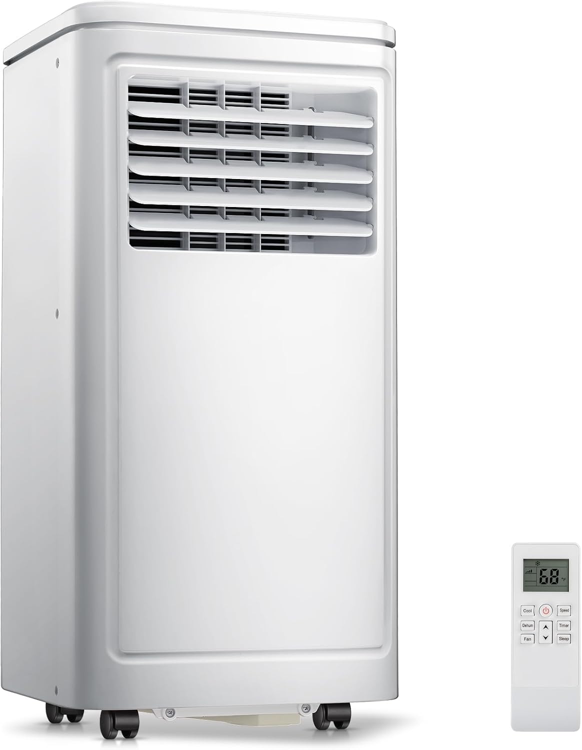 ZAFRO Portable Air Conditioners, 8000 BTU, 3 in 1 Portable AC Unit with Window Kits, Fan & Dehumidifier Modes, Cools up to 350 Sq.Ft, LED Display/Remote Control, 24H Timer for Living Room, Bedroom