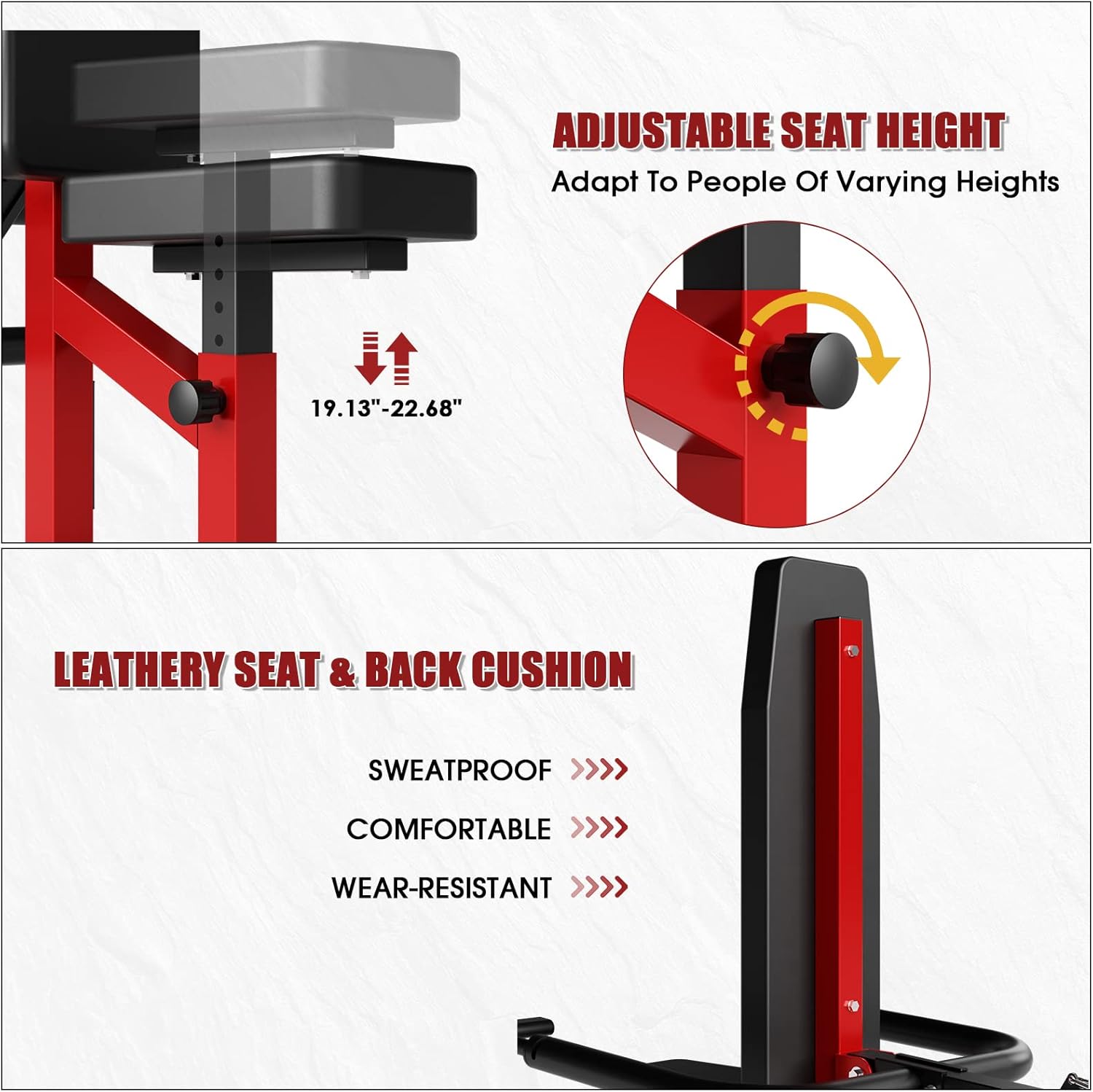 Seated Dip Machine Plate Loaded- Tricep Dip Press Machine with Cable Bar for Biceps Chest Training, Hold up to 400LBS