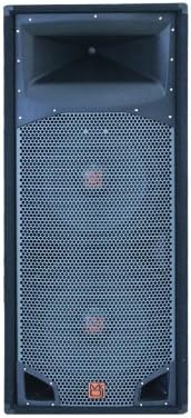 Mr. Dj COMSD15 Double 15-Inch 5000 Peak Momentary Power Speaker with 2-Inch 780W RMS Titanium Driver