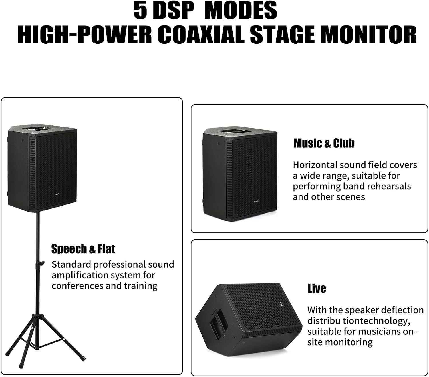 EXOTON B-12 Powered PA Speaker - 12