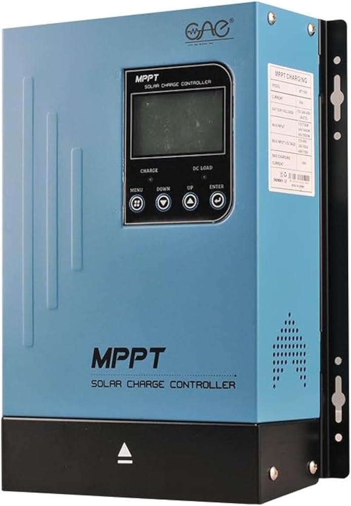 60A MPPT Solar Charge Controller 12V24V48V Auto Battery Regulator Solar Panel Max 150V Input for Lithium, Sealed, Gel, and Flooded Batteries (Blue)