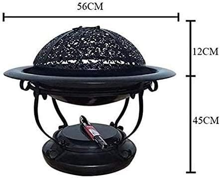Fire Pit Fire Pits Outdoor Wood Burning Outdoor Steel Wood Burning Fire Pit, Multifunctional Metal Fire Pit Garden BBQ Firepit with Cover BBQ Cooking for Outside Camping