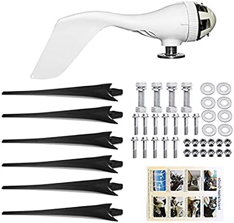 10000W Vertical Wind Turbine 220V, Low Wind Start, 12V-220V Windmill Generator, Permanent Magnet, Efficient Household Power Solution (Black)