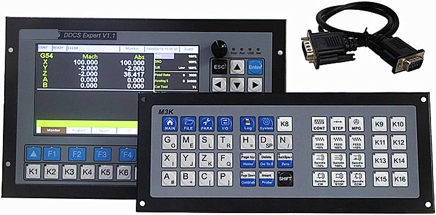 Expert Offline Controller Interface Kit 3 4 5 Axis + Extended Keyboard + 6 Axis MPG Handwheel + 75w 24V Power Supply