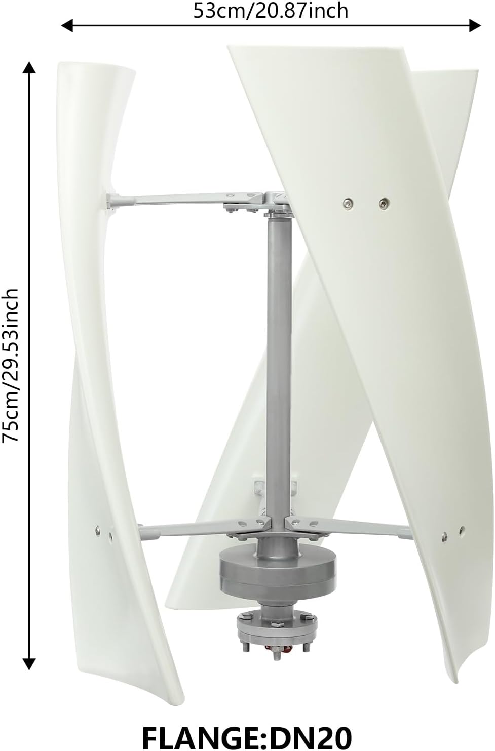 Wind Turbine, 12V 100W Vertical Axis Wind Turbine Generator with Intelligent Microprocessor Controller, Permanent Magnet Levitation Generator Kit for Mobile House Cabin