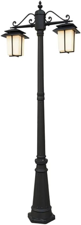 Outdoor Lamp Post Light IP56 Waterproof Street Light with Frosted Glass Lampshade Anti-Rust Aluminum High Pole Light Landscape Post Lighting for Backyard, Patio, Gar,B(