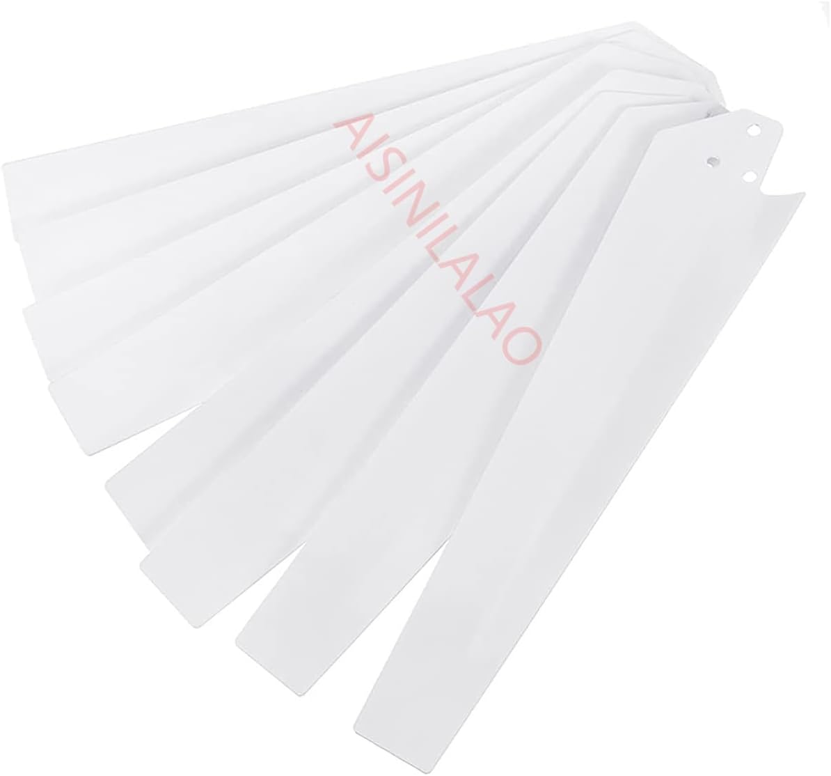 8Pcs Home Use Nylon Fiber Wind Turbines Generator Blades Windmill Power Charge Accessories for Horizontal Generator (White)