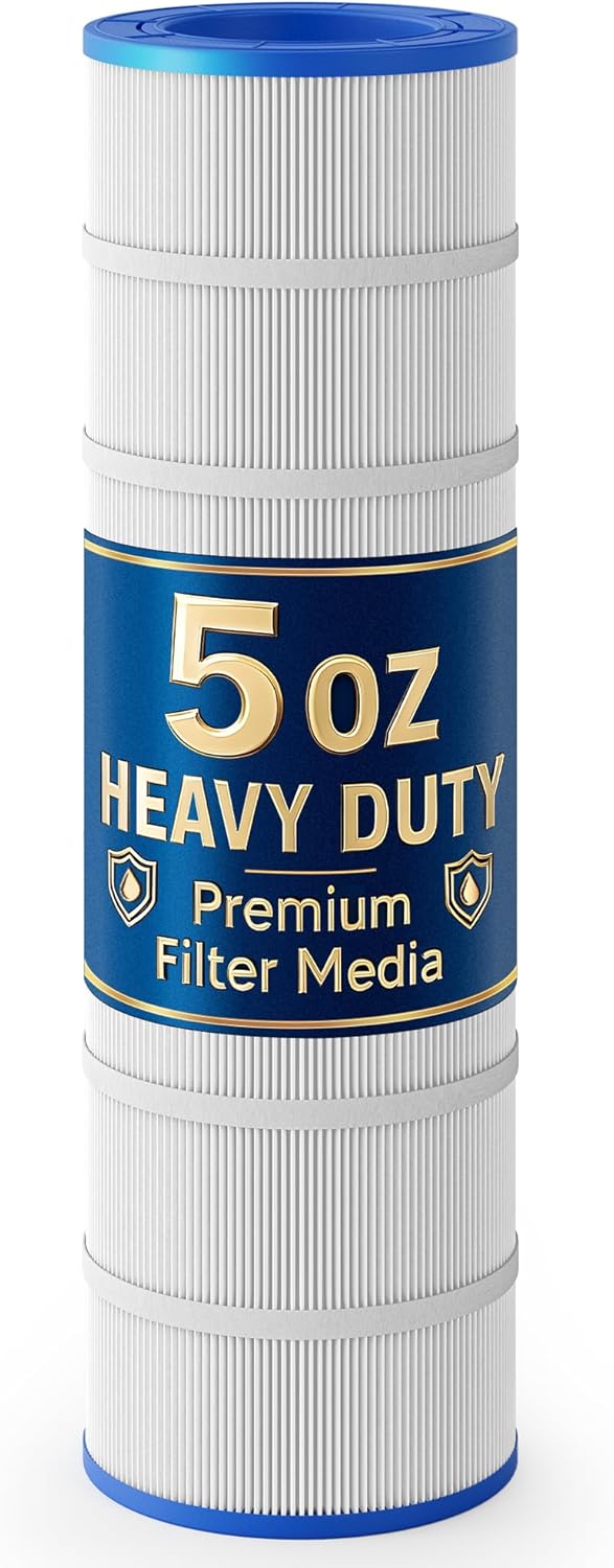 Upgraded CC150 Pool Filter Cartridge Replacement, Compatible with Pentair Clean & Clear 150, Predator 150, Posi-Clear PXCRP150, Replaces R173216, Pleatco PAP150, 5oz Heavy Duty Fabric