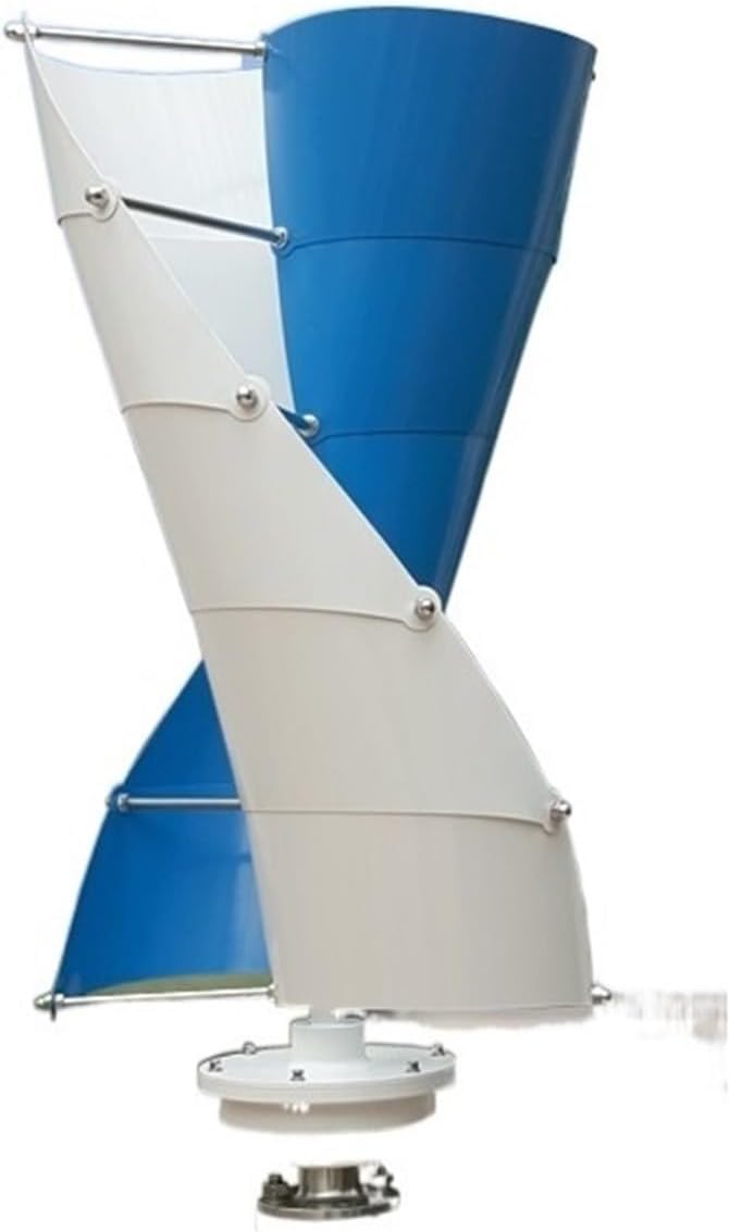 Wind Turbine Generator, 3000W Wind Vertical Turbine Generator Alternative Free Energy Windmill 24V 48V MPPT Controller Wind System for Marine, RV, Home(Orange White,ONLY TURBINE_24V)