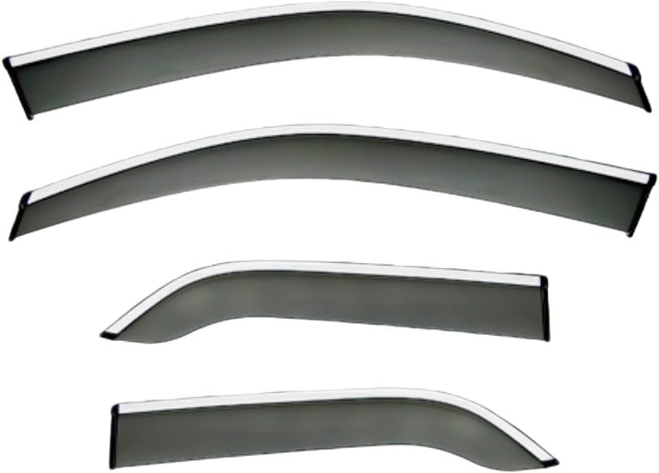 Window Deflectors for Toyota Harrier MK1-XU10 1998-2003, Sun Rain Guard Window Visors Vent Shades with Bright Stripes Car Accessories