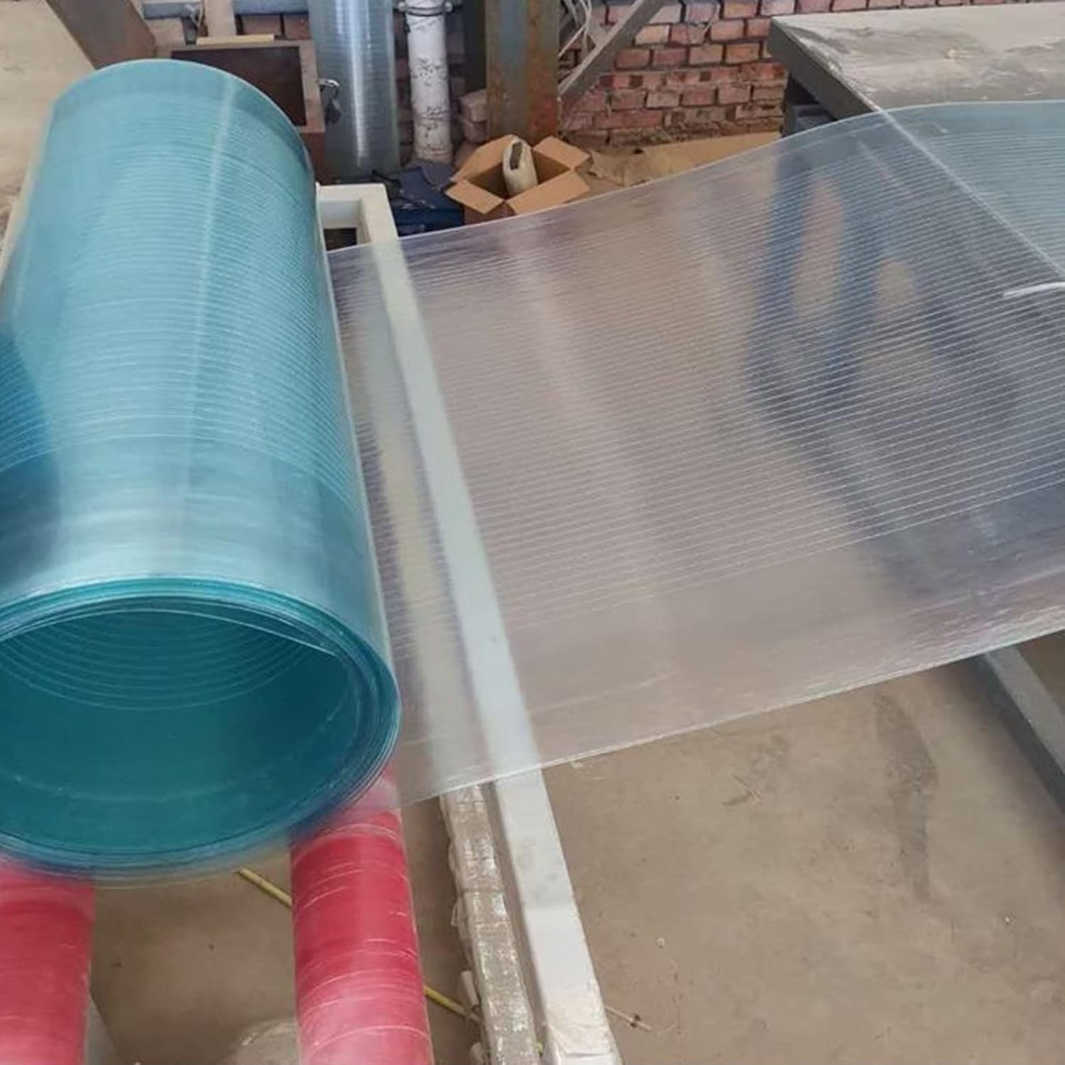 Rain-Proof Insulation, Flame Retardant FRP Daylighting Plate 0.8mm Sunshine Plate Impact Resistance for Sun Room, Outdoor Garden and Greenhouse Covering (Color : A-0.8mm, Size : 1.2x20m)