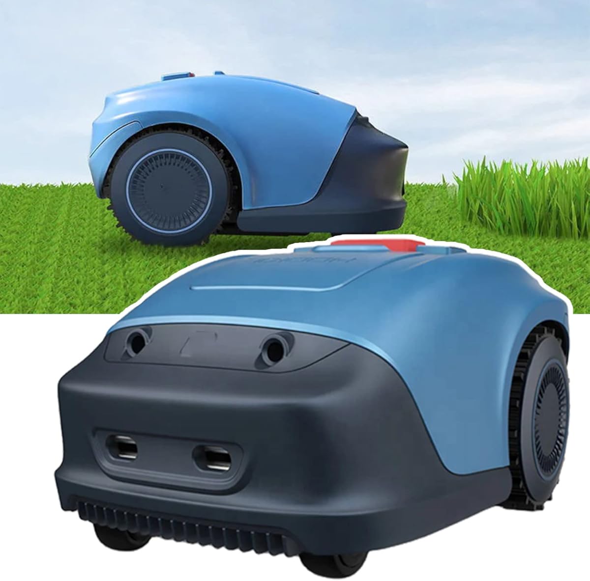 Perimeter Wire Free Robotic Lawn Mower with All-Wheel Drive - Virtual Boundaries, Multi-Zone Management, Low Noise - APP Control