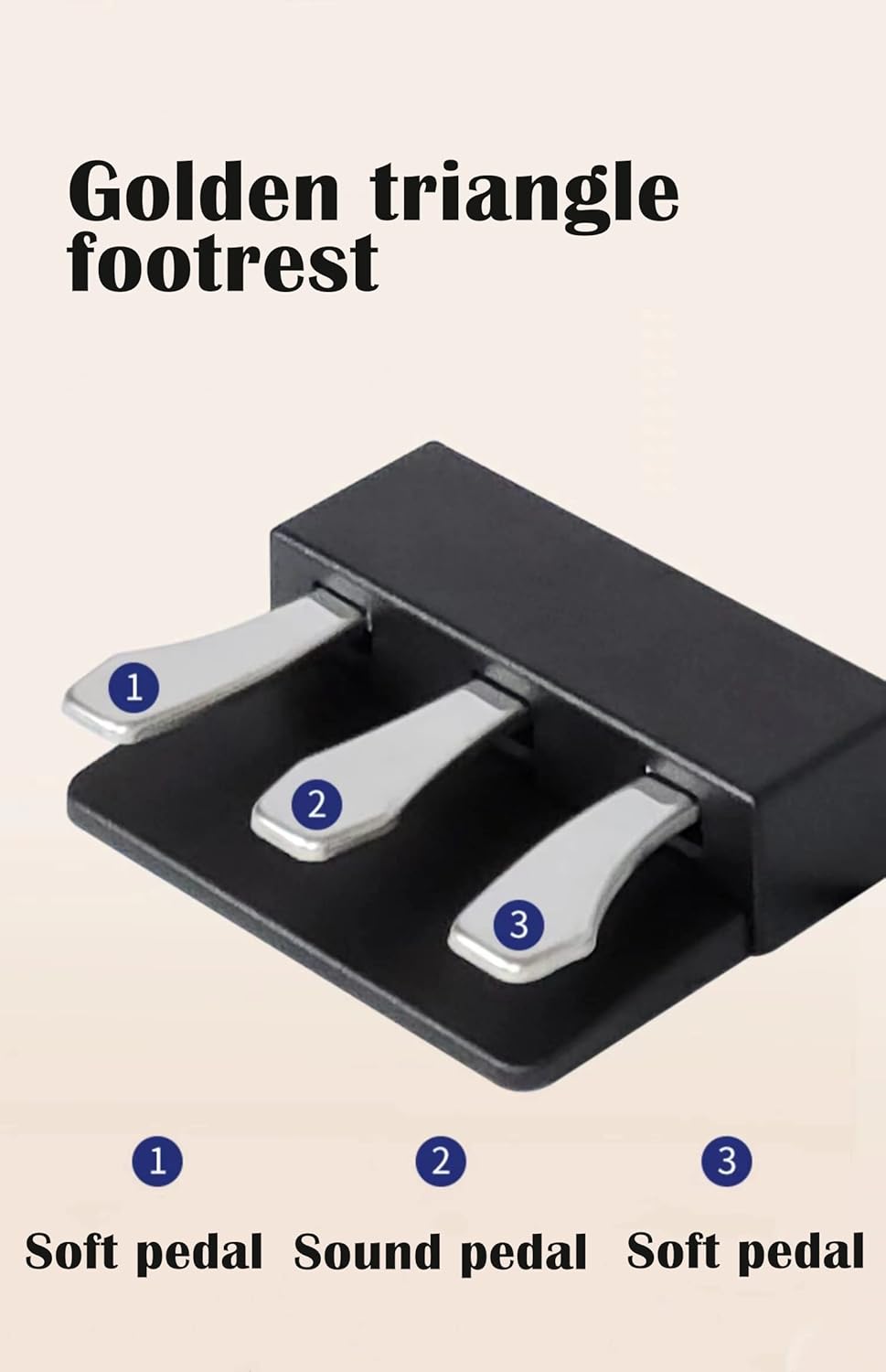 LANDTOM Walnut color DDP-80 Digital Piano Keyboard 88 Keys Weighted, Hammer Action II, Home Electric Piano Full Size with Stand, Triple Pedal, MIDI Connecting and Headphone Interface (B)