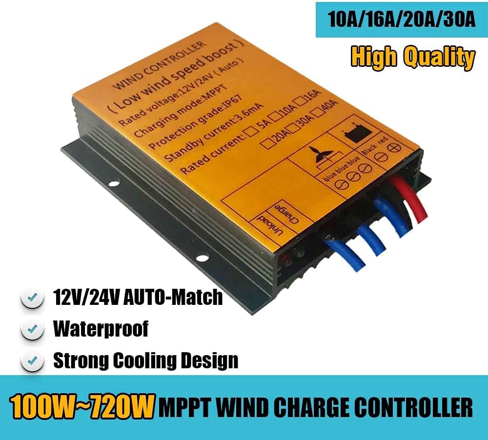 Free Energy 10000W Vertical Wind Turbine Generator 3 Blades 12V 24V 48V 220V with MPPT Controller for Home Factory Use