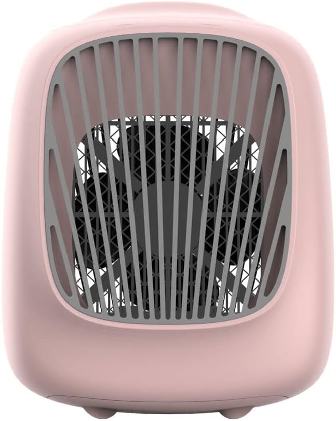 Portable Air Conditioners, Evaporative USB Personal Air Cooler, Mini Desktop Spray Fan, 3 Speeds Air Cooler Humidifier for Home, Office (Color : Pink)