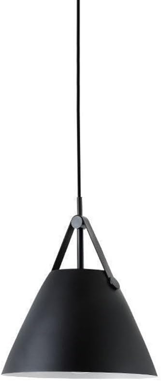 Hanging Lamp , Nordic Simple Style Chandelier, E27 Screw Single Head Hanging Lamp, Creative and Personalized Wrought Iron Lighting Fixtures, Pendant Light for Loft Cafe Bar ( Color : A , Size : 27cm )