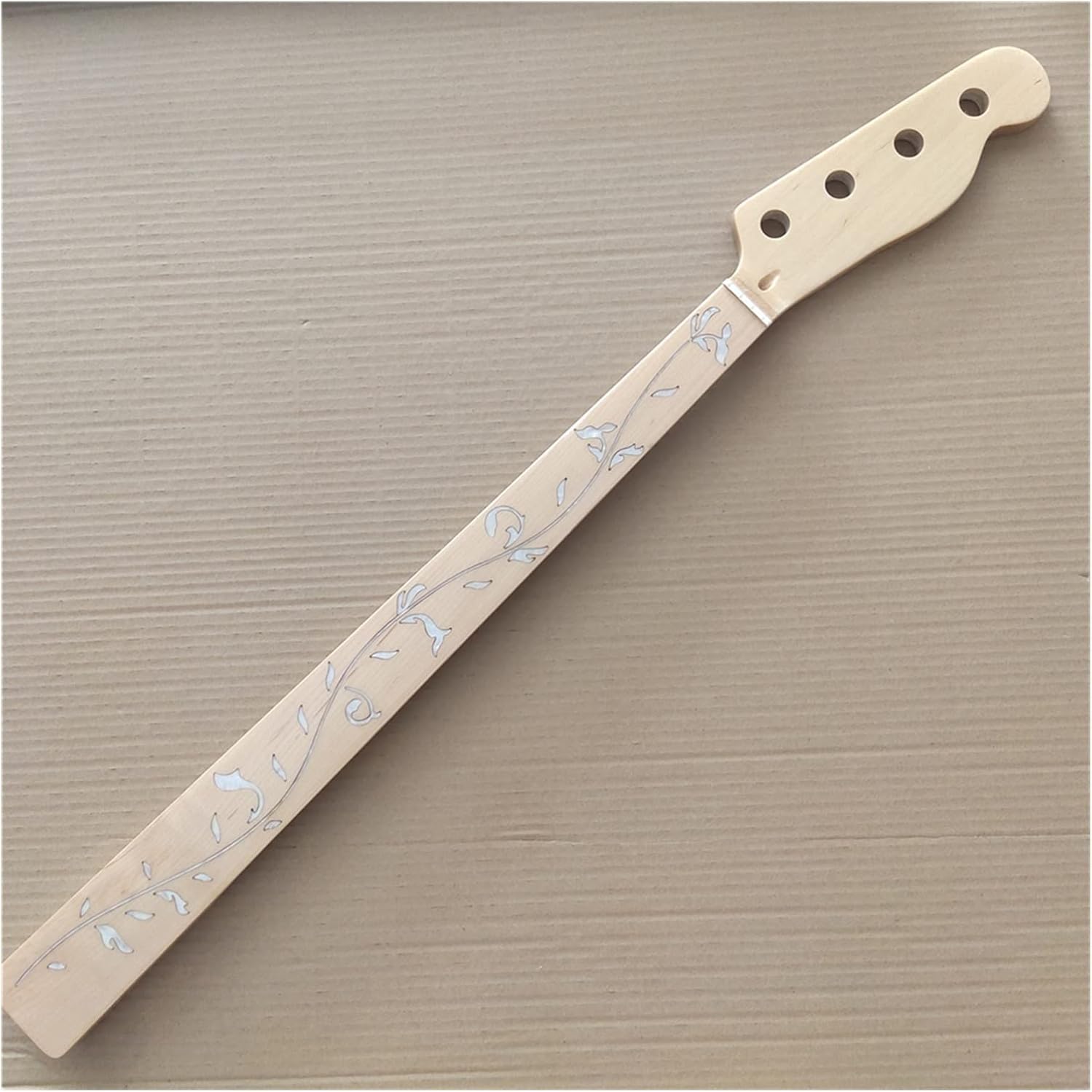TSTS Fretless Bass Guitar Neck 20 Fret 4 String Maple Fingerboard for TL Electreic Bass Neck Guitar ​Neck Replacement