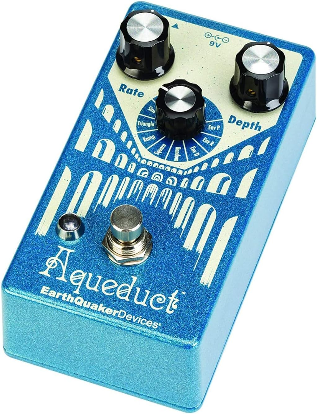 EarthQuaker Devices Aqueduct Pitch Vibrato Guitar Effects Pedal