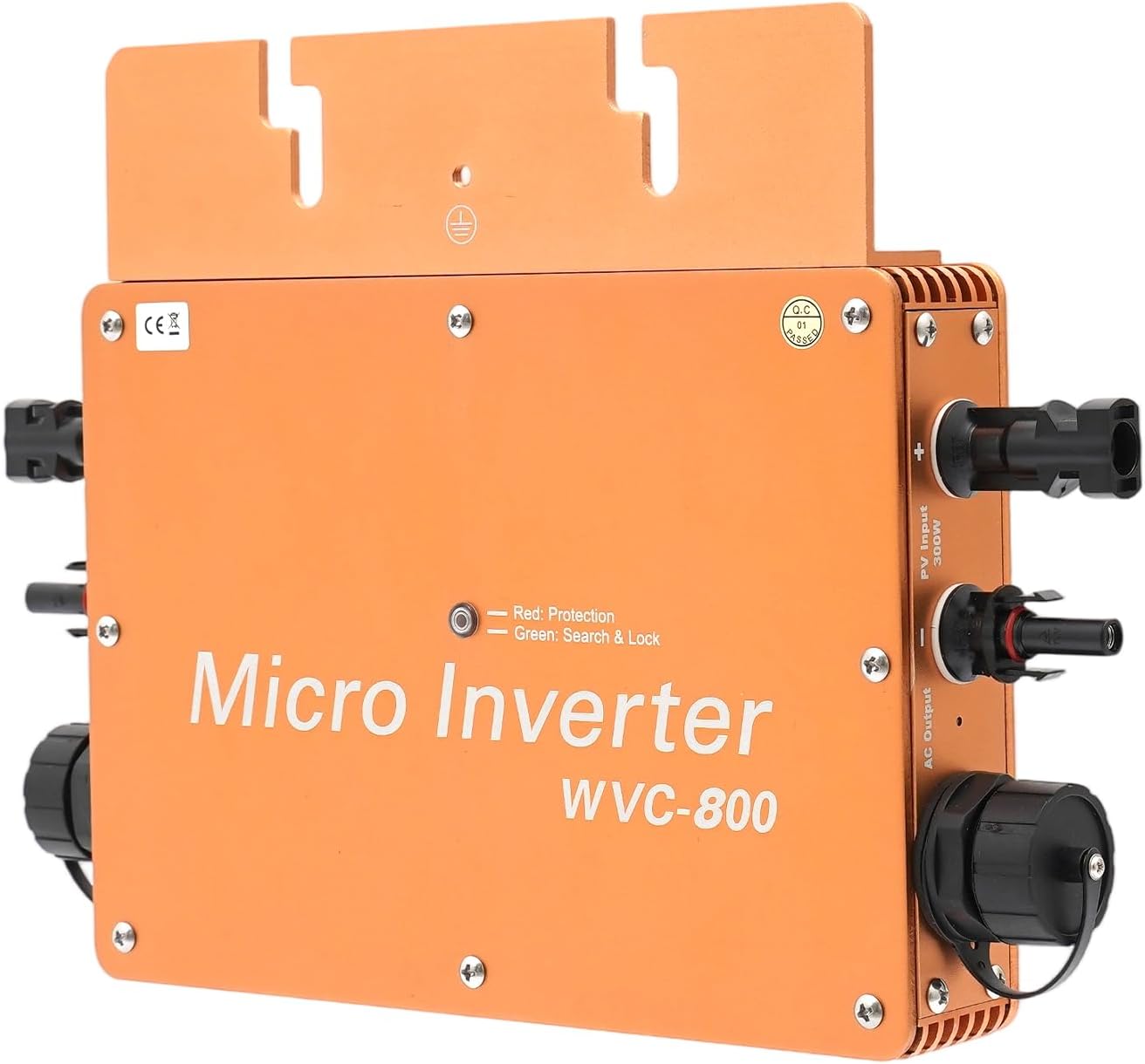 Solar Power Inverters Grid Tie Micro Inverter 800W Control Voltage Automatic Identification Solar Grid Tie Microinverter 120V 230V, Gold