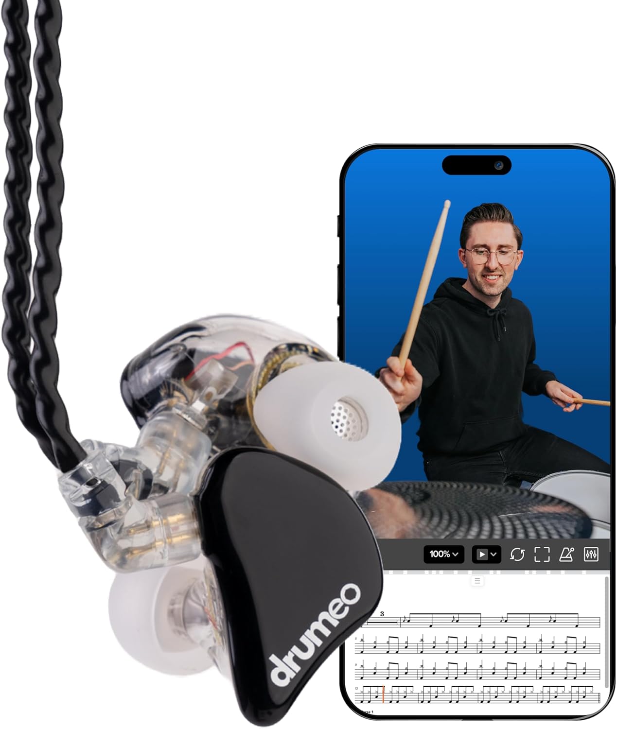 Drumeo EarDrums Black Edition