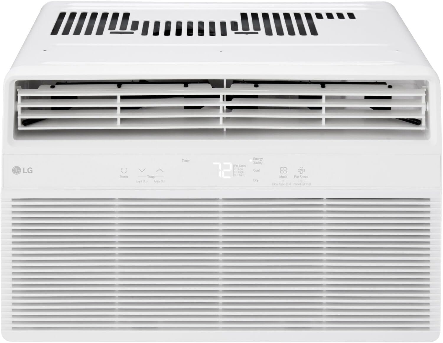 LG 10,000 BTU Window Air Conditioner with Dehumidifier, 115V, Window AC for Medium Rooms up to 450 Sq. Ft., Window Unit AC with Remote Control, 3 Speeds, Auto-Restart, 24-Hour Timer, White