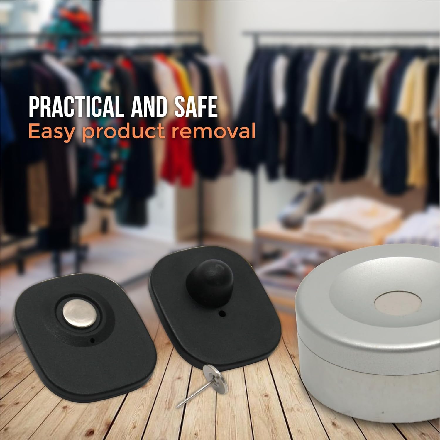 RF 8.2MHz Mini Security Tags with Pin – 1000-Count – Checkpoint Security Compatible for Theft Prevention – for Apparel, accessories, others by Bullseye Protection