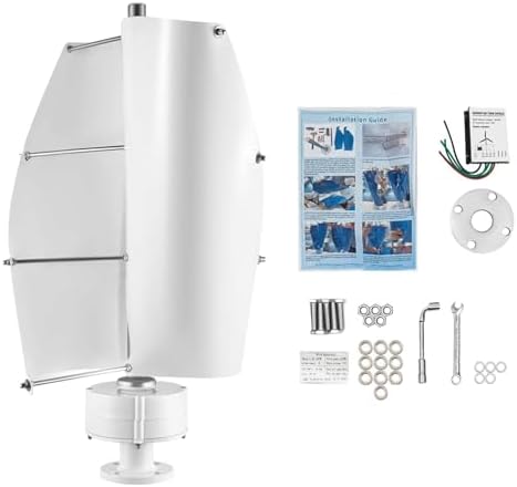 14000W Vertical Wind Generator, 2-Blade Magnetic Levitation Turbine, Waterproof Charge Controller, Efficient Home Energy Solution, 12V Renewable Power for Off-Grid Use