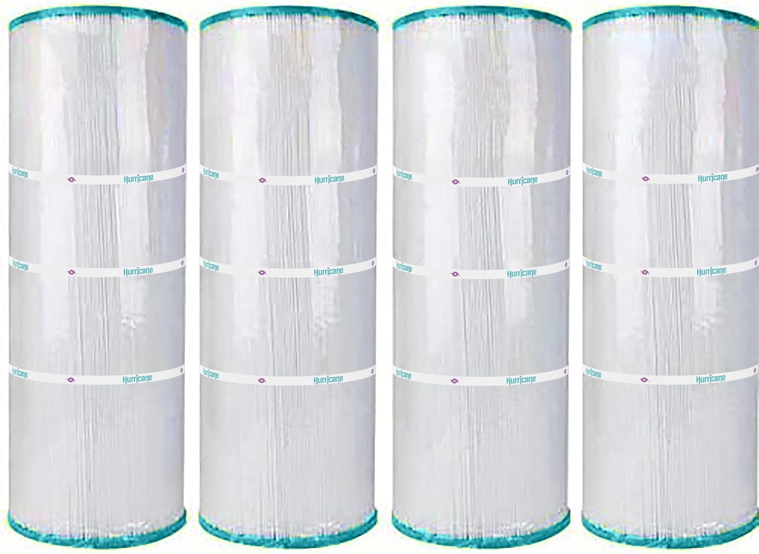 Hurricane Filters HF7477-04 4 Pack Advanced Pool Filter Cartridge - Replacement for PA75SV, Unicel C-7477, Filbur FC-1260, Hayward C-570, SwimClear C3020, Super Star Clear 3000