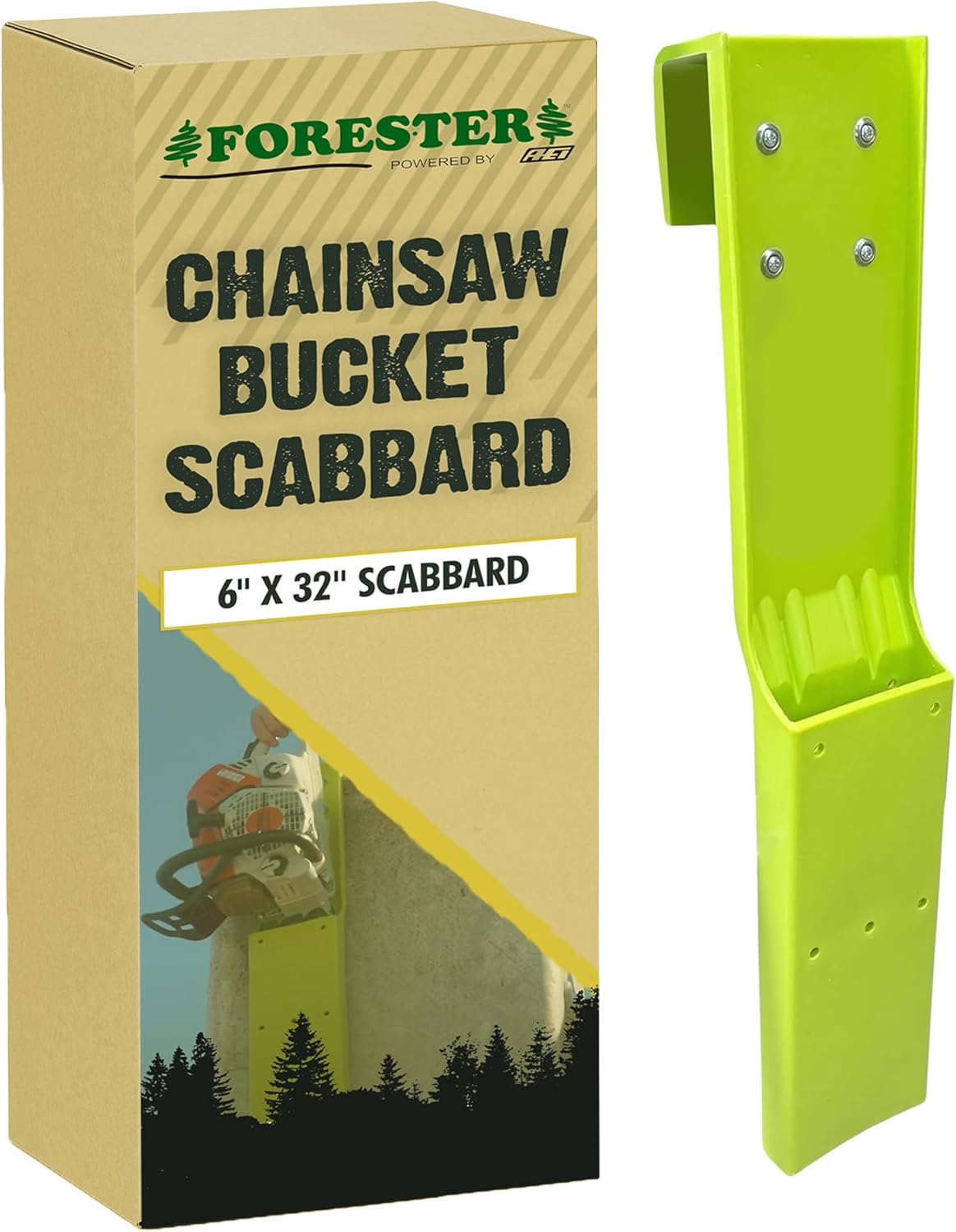 FORESTER Bucket Scabbard - Chainsaw Holder Logging Tools Bucket Truck Accessories Tree Cutting Equipment Inside Mount Chain Saw System Arbor Tool Box Accessories Measuring 32
