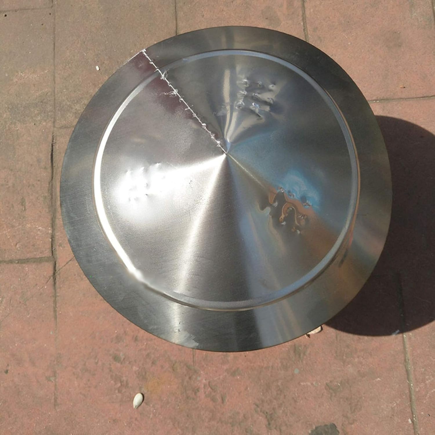 Roof Chimney Cap Galvanized Tin Plate Spiral Wind Pipe Line Cap Chimney Umbrella Shape Hat Water Cap Chimney Pipe Line Cap (400mm)