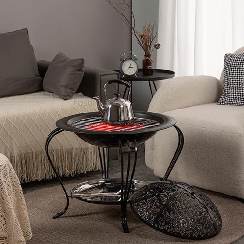 Outdoor Fireplaces Modern Outdoor Heater Iron Fire Pit for Home Campfire Stand Creative Winter Camping Barbecue Wood Charcoal Brazier Fire Pits