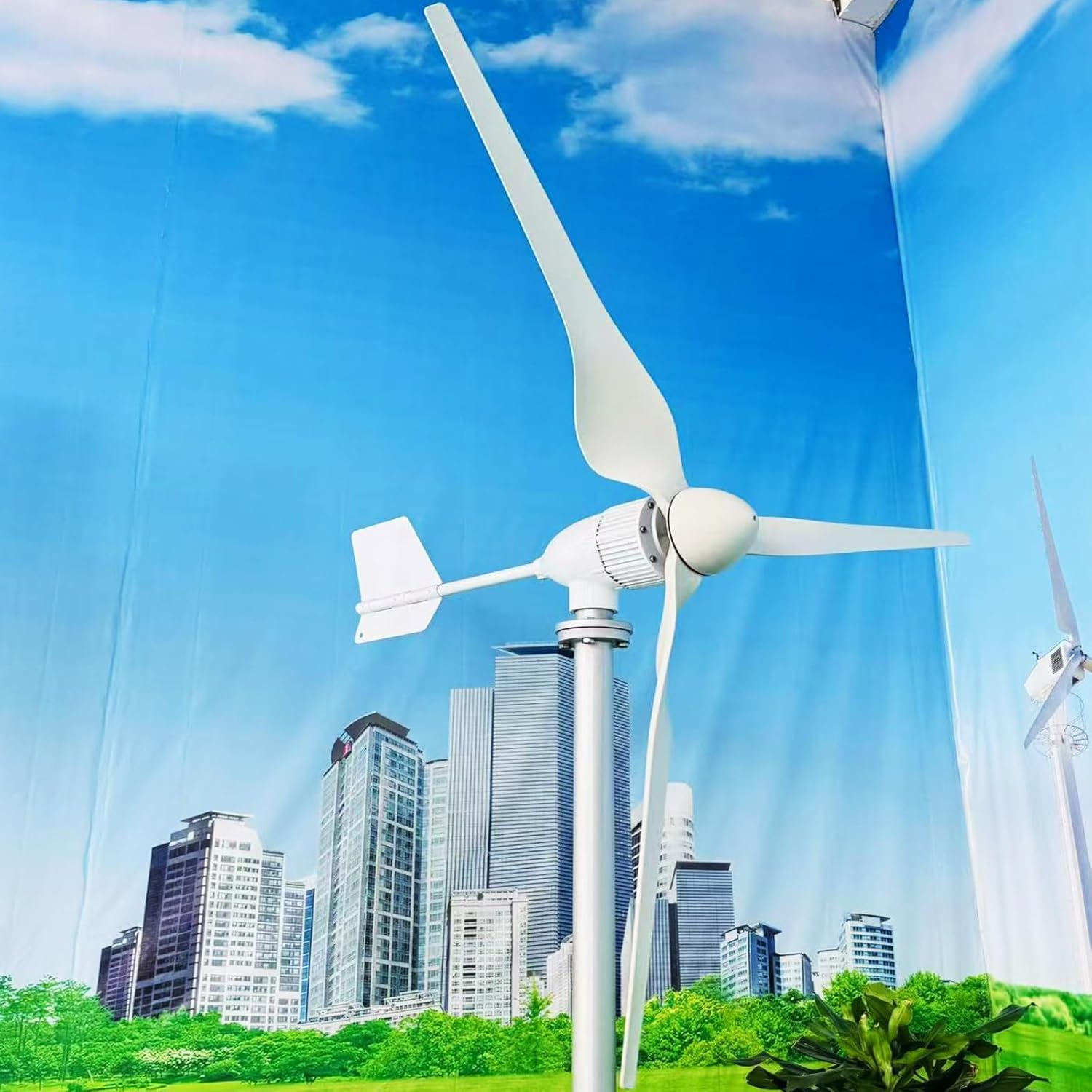 Wind Generator Kit 1000W-1500W 12V 24V 48V with Controller and 3 Blade Wind Turbine Generator Kit Wind Power Generator for Windmill Generator Hybrid Solar Wind System,12V