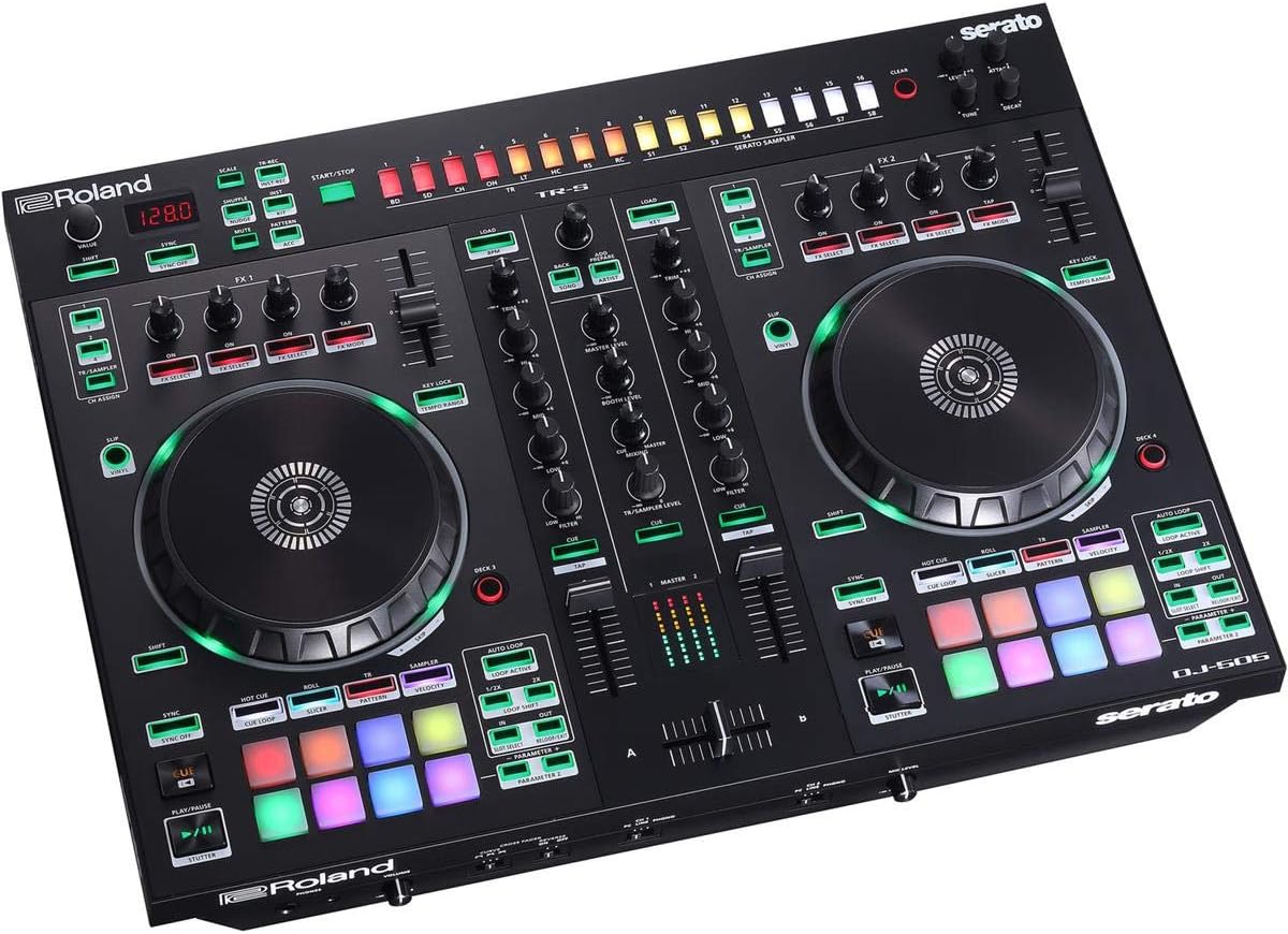 Roland DJ-505 Two-Channel, Four-Deck Serato DJ Controller (DJ-505)