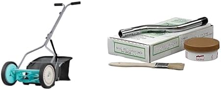 American Lawn Mower 14-Inch 5-Blade Push Reel Lawn Mower with Grass Catcher & Compound Sharpening Kit Bundle