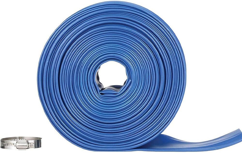 Replacement for Blue Devil Backwash Hose 2 in X 75 ft w/Clamp (22 Mil) for Swimming Pools B8256