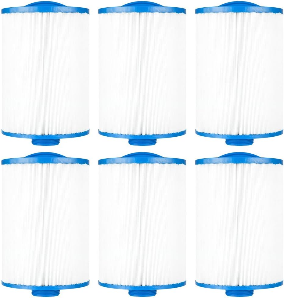 Clear Choice Pool Spa Filter 5.63 Dia x 8.00 in Cartridge Replacement for Maxx Spa of Canada Baleen AK-90109 Filbur FC-0300, [6-Pack]