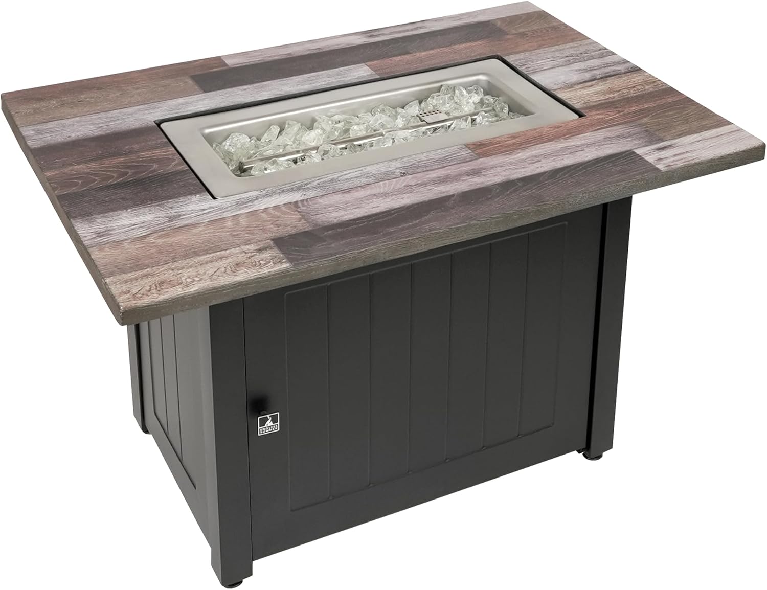 Endless Summer Rectangular Wood-Look Propane Gas Fire Pit