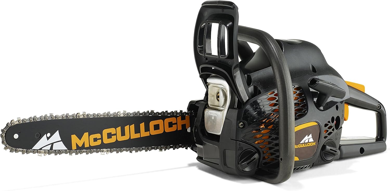 McCulloch 00096-73.206.01 CS 42S Petrol Chainsaw with 1500 W Power Motor, Sword Length 35 cm, Ergonomic Handle