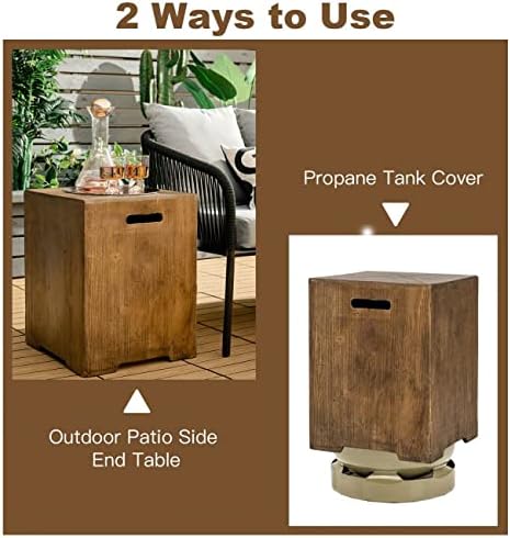 20 LBS Propane Tank Hideaway Table,Outdoor 16