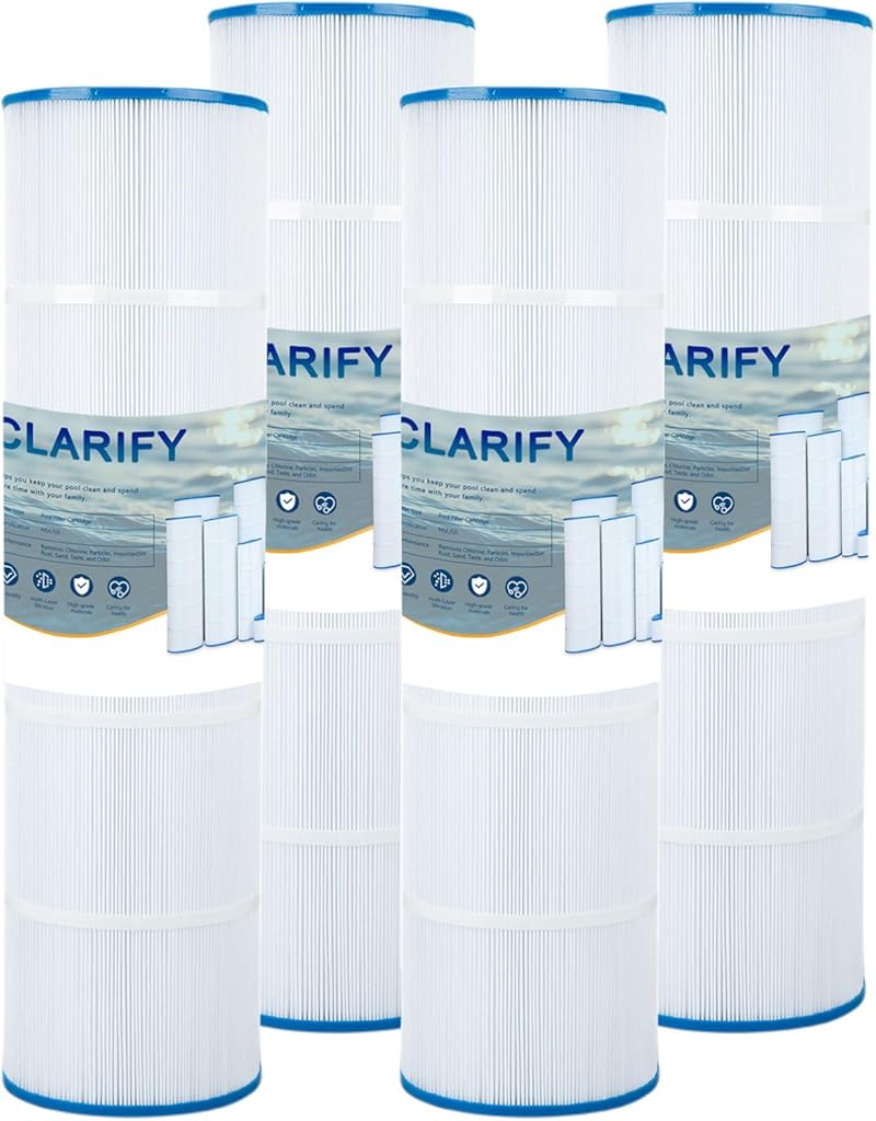 CLARIFY CCP420 Pool Filter Replaces Pentair Clean and Clear Plus 420, PCC105-PAK4, Ultral-A6, Unicel C-7471, R173576, Filbur FC-1977, 817-0106, 178584, 570-0425, 4X105 sq. ft. L x OD: 26