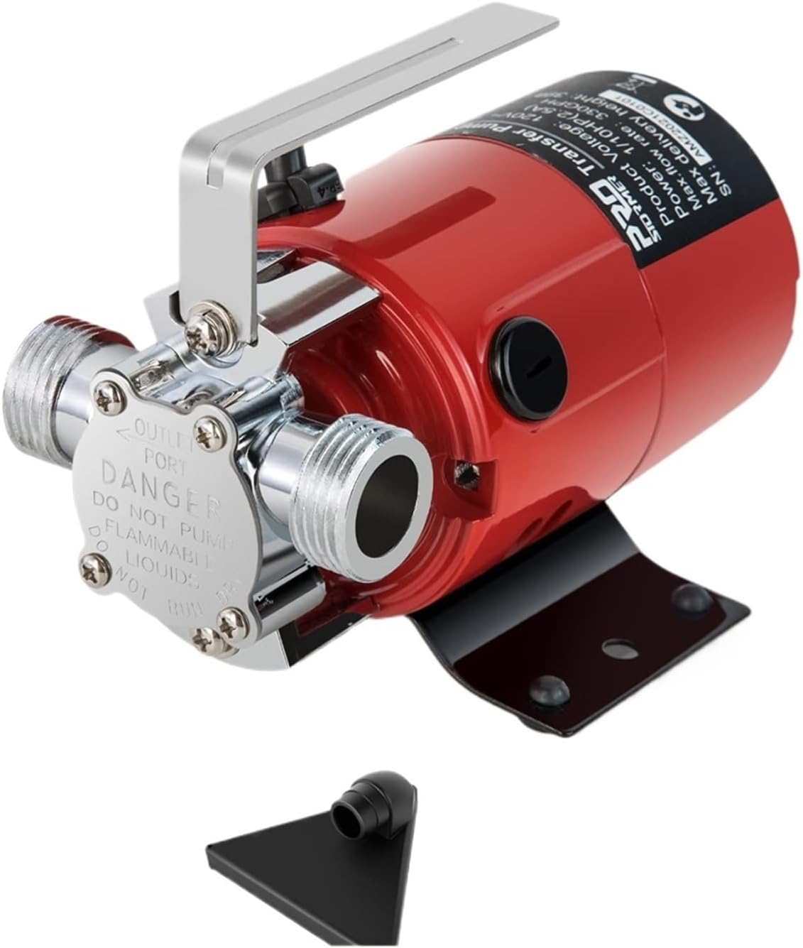 120V Portable Electric Water Transfer Pump 330GPH Plumbing Equipment with Water Hose Kit for Pool Draining By Prostormer