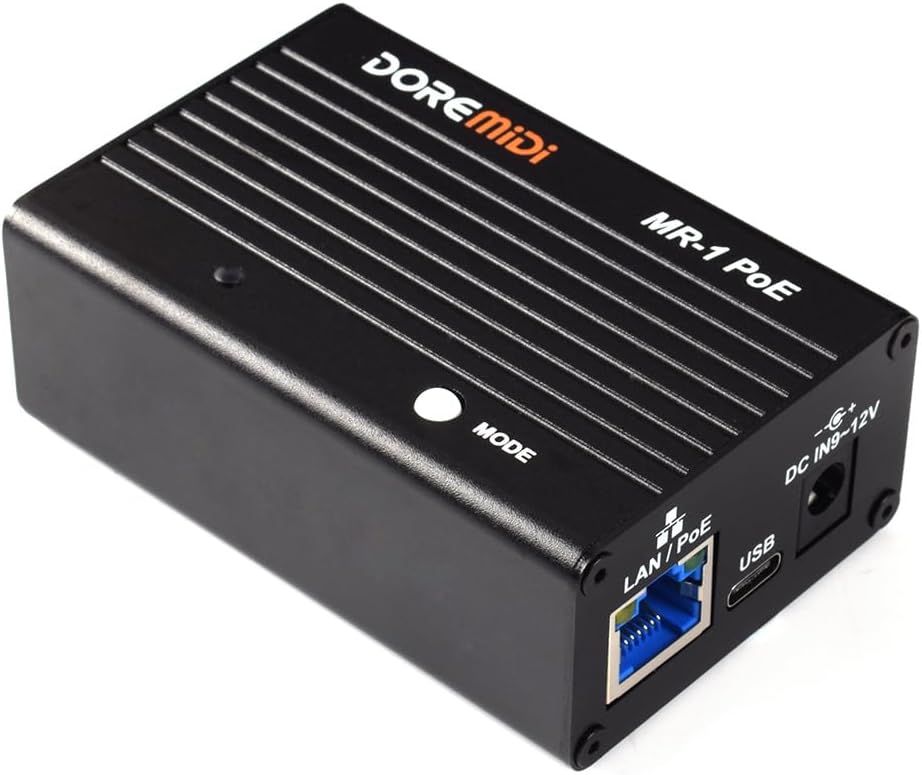 RTP MIDI Network Interface MR-1 PoE