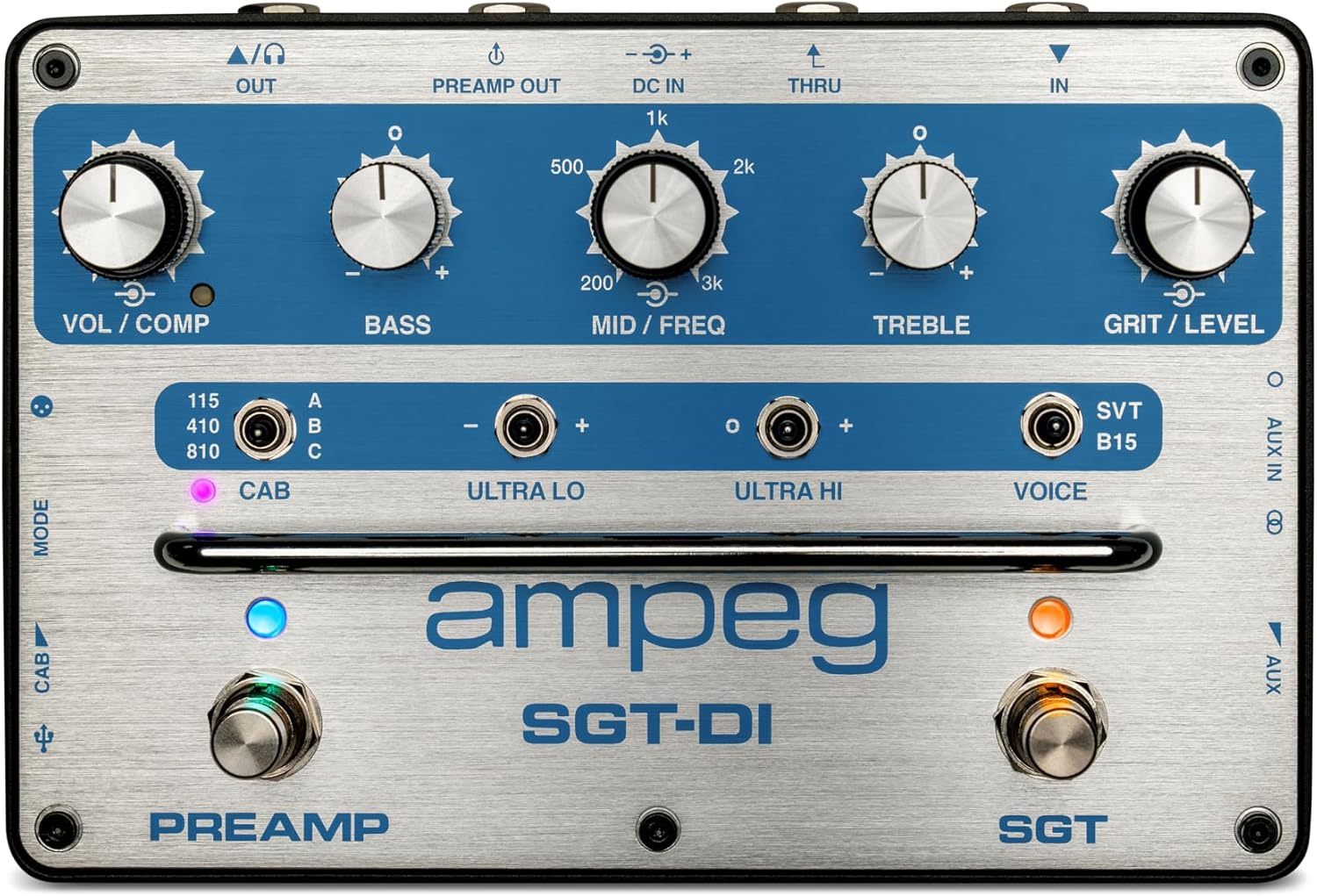 Ampeg SGT-DI Preamp Compressor and DI Blue Line
