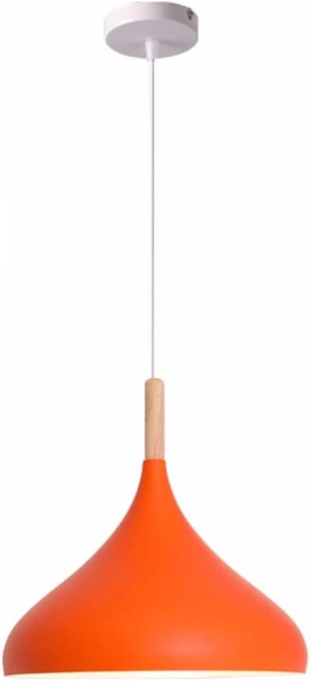 Nordic Simple Modern Pendant Light s Ceiling Lights Wooden Handle Pendant Hanging Light with E27 Base Decorative Lighting for Farmhouse Restaurant Loft Kitchen