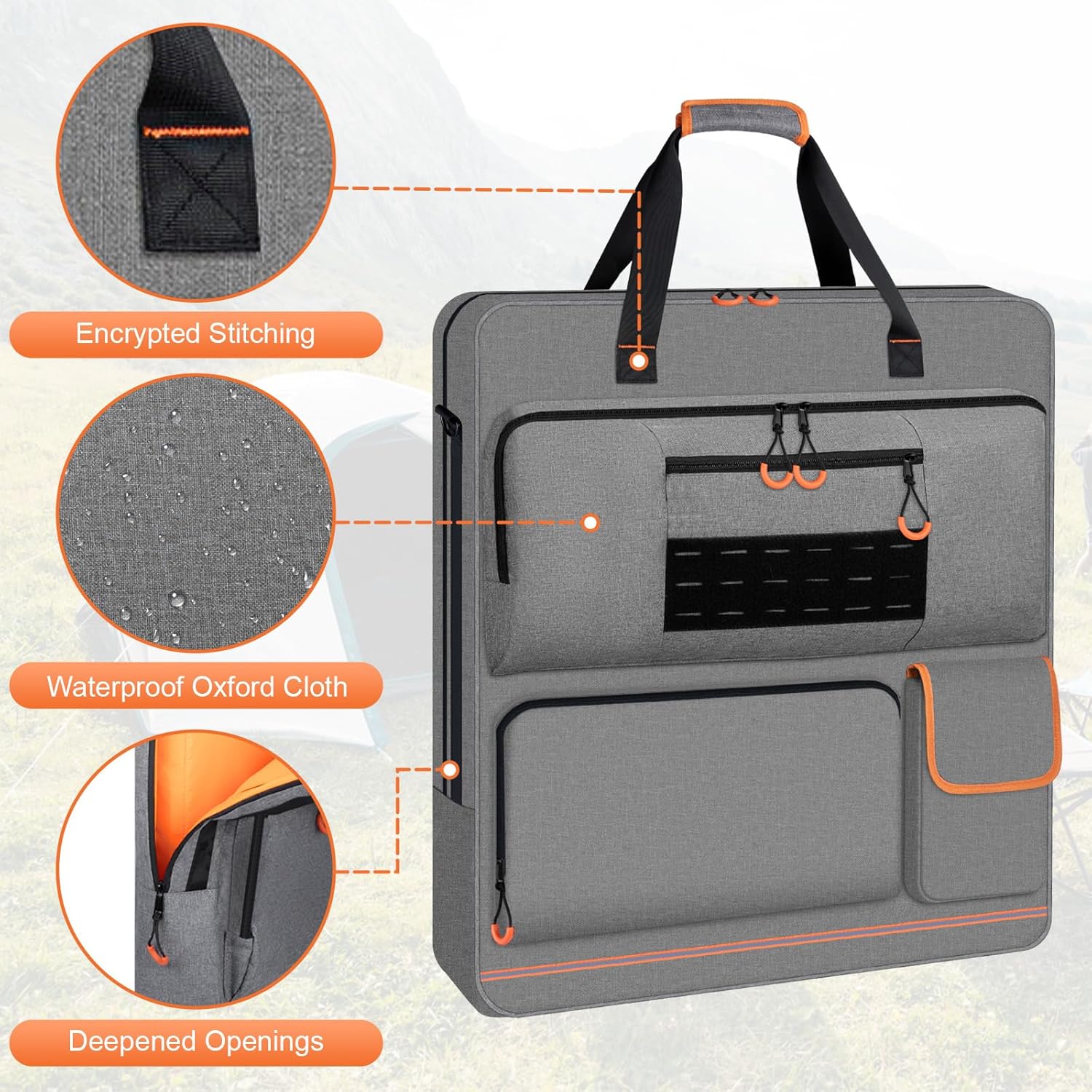 Solar Panel Storage Bag and Portable Station Bag Compatible with Jackery Explorer 500 and Jackery SolarSaga 100W 100X 200W