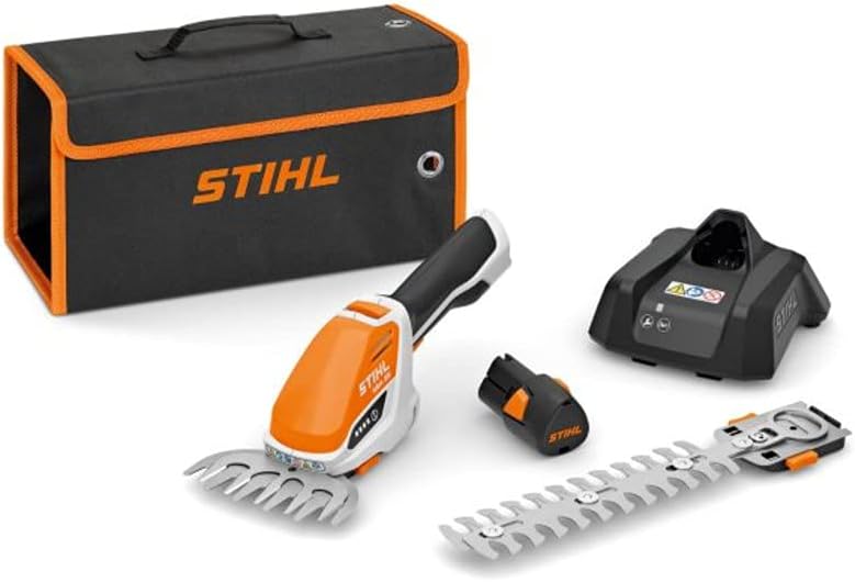 Stihl HSA 26 - Forbici per arbusti a batteria con AS2 e AL1, Orange / White