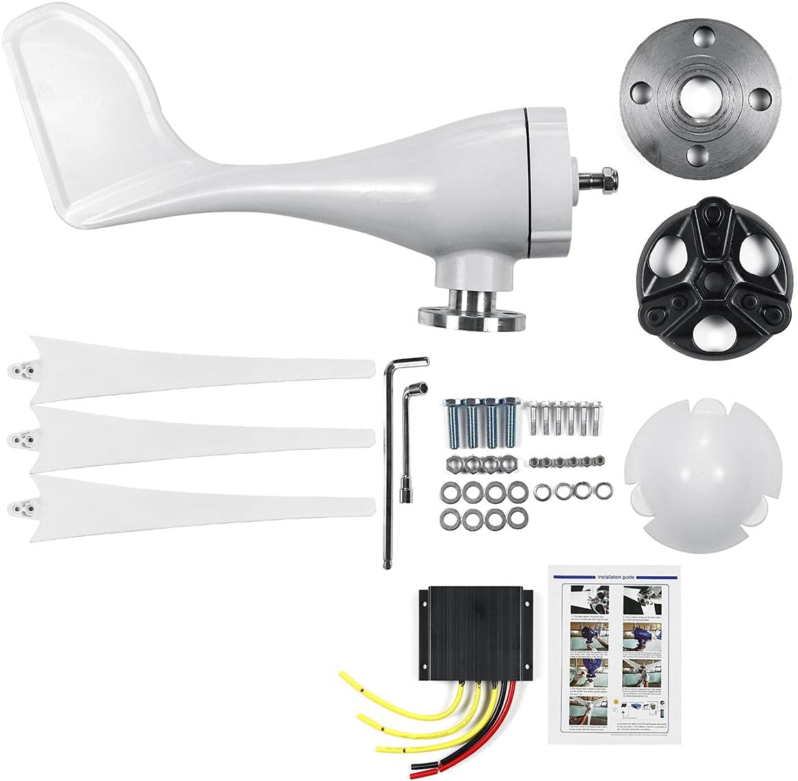 3600W Wind Turbines Generator 48V 3 5 Blades Motor Kit for Home Hybrids Streetlight Low Noise High Efficiency