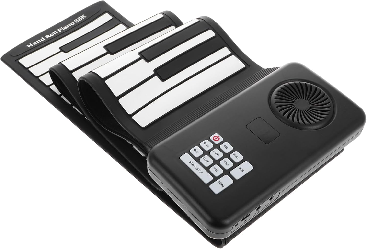 VICASKY Portable Keys Roll-up Piano Foldable Electric Keyboard with Speaker Battery-powered Silicone Music Instrument for Practice Anytime for Beginners and Travel
